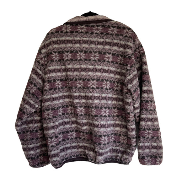 Vintage Woolrich Fair Isle 1/4 Zip Up Pull Over Sweater Made In USA Size L - Picture 2 of 8